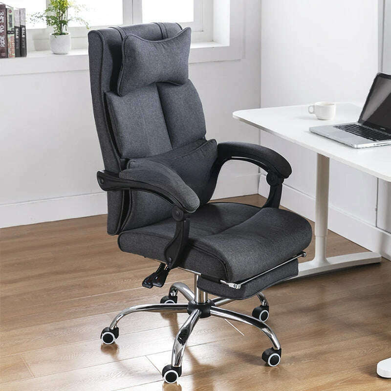 Office Chair Comfortable Long-Sitting Recliner Sub-Staff Seat Ergonomic Lunch Break - KIMLUD