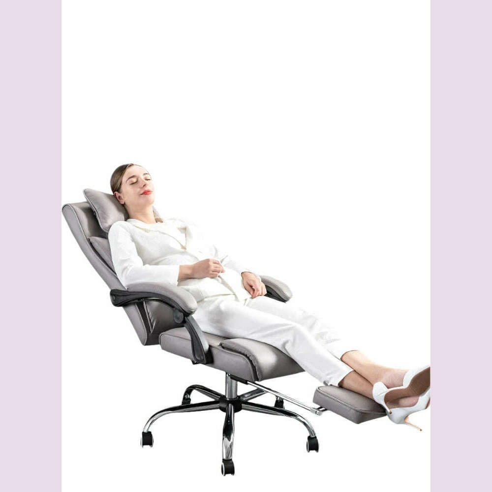 Office Chair Comfortable Long-Sitting Recliner Sub-Staff Seat Ergonomic Lunch Break - KIMLUD