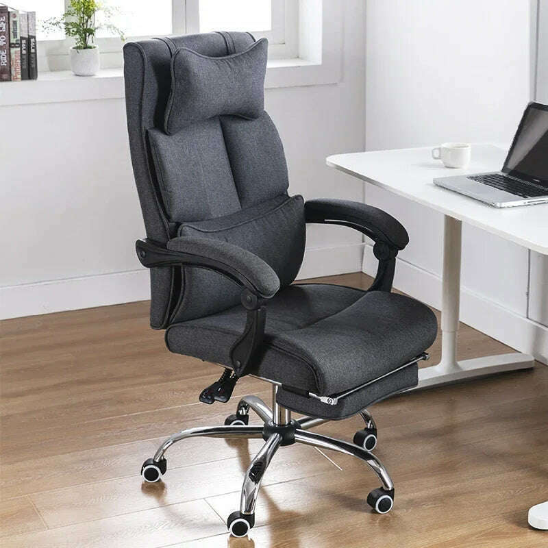 Office Chair Comfortable Long-Sitting Recliner Sub-Staff Seat Ergonomic Lunch Break - KIMLUD