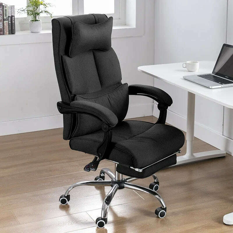Office Chair Comfortable Long-Sitting Recliner Sub-Staff Seat Ergonomic Lunch Break - KIMLUD