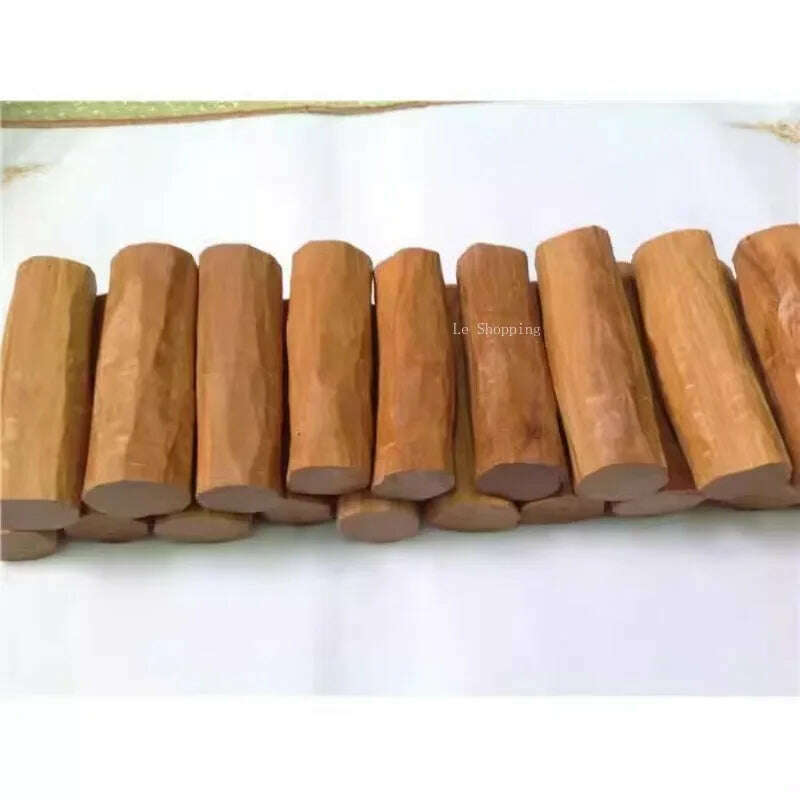 Old Mountain Sandalwood Log Material Natural Wild African Sandalwood Air Purification Carved Buddha Beads Aromatherapy Material - KIMLUD