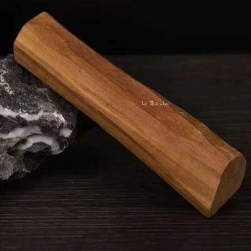 Old Mountain Sandalwood Log Material Natural Wild African Sandalwood Air Purification Carved Buddha Beads Aromatherapy Material - KIMLUD
