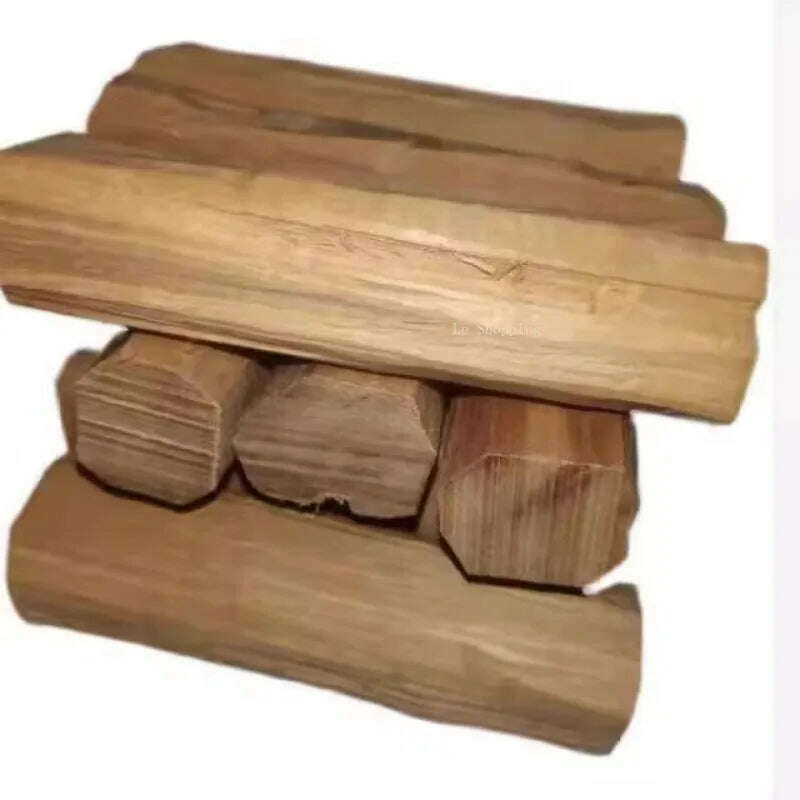 Old Mountain Sandalwood Log Material Natural Wild African Sandalwood Air Purification Carved Buddha Beads Aromatherapy Material - KIMLUD
