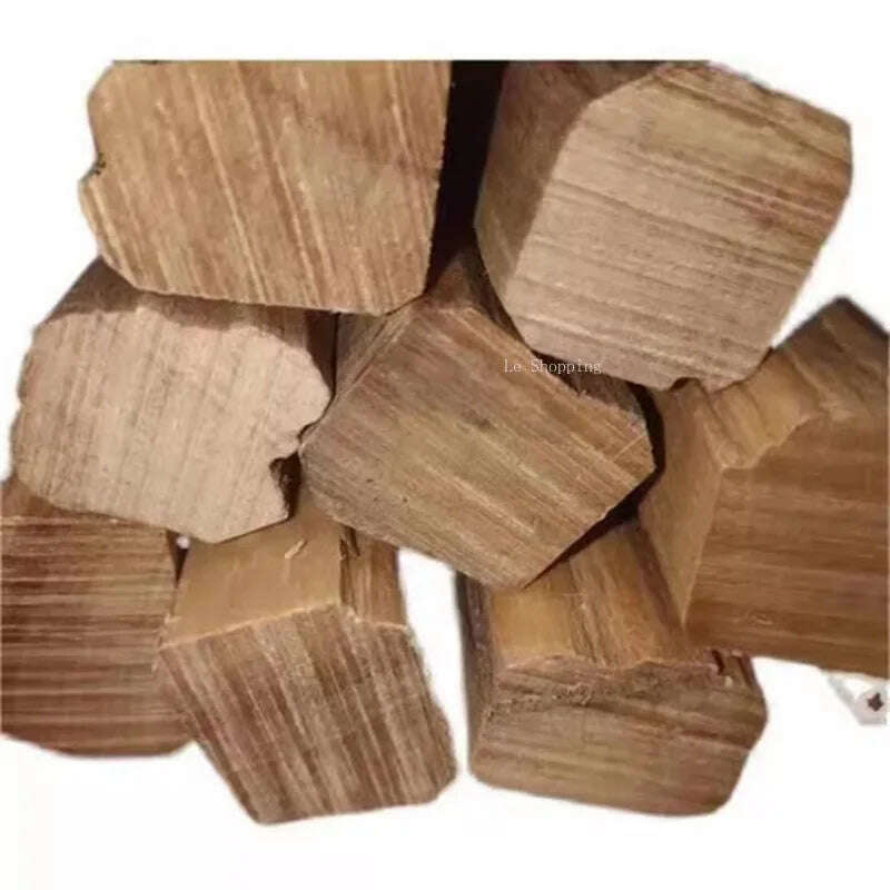 Old Mountain Sandalwood Log Material Natural Wild African Sandalwood Air Purification Carved Buddha Beads Aromatherapy Material - KIMLUD