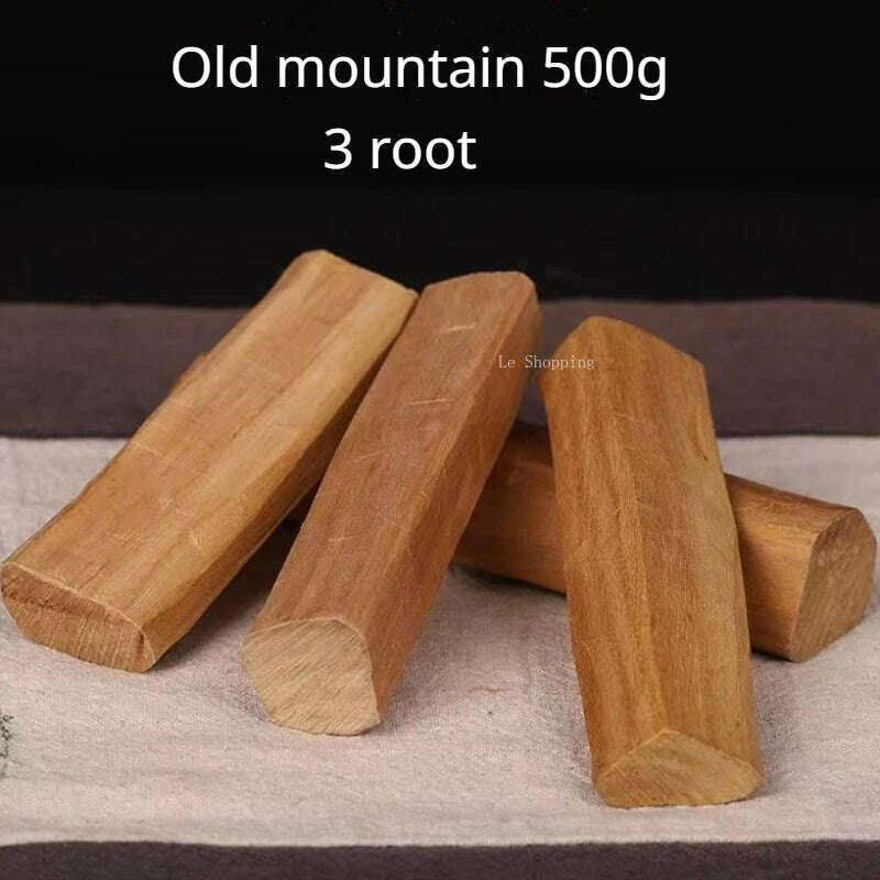 Old Mountain Sandalwood Log Material Natural Wild African Sandalwood Air Purification Carved Buddha Beads Aromatherapy Material - KIMLUD