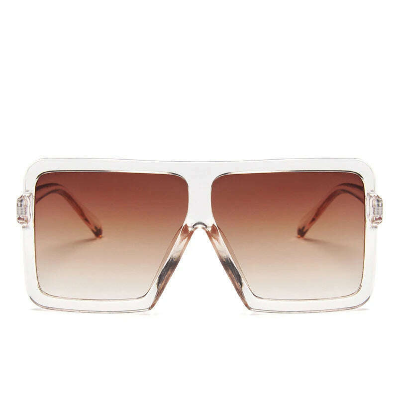 KIMLUD, OLOPKY 2022 Square Women Sunglasses Brand Designer Luxury Glasses Women/Men Oversized Eyewear Women Vintage Gafas De Sol Mujer, TeaTea, KIMLUD APPAREL - Womens Clothes