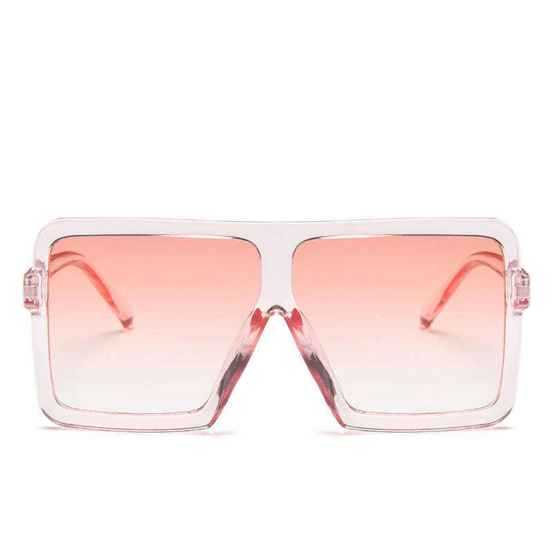 KIMLUD, OLOPKY 2022 Square Women Sunglasses Brand Designer Luxury Glasses Women/Men Oversized Eyewear Women Vintage Gafas De Sol Mujer, T-Pink, KIMLUD APPAREL - Womens Clothes