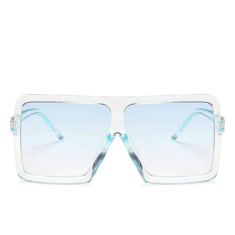 KIMLUD, OLOPKY 2022 Square Women Sunglasses Brand Designer Luxury Glasses Women/Men Oversized Eyewear Women Vintage Gafas De Sol Mujer, T-Blue, KIMLUD APPAREL - Womens Clothes