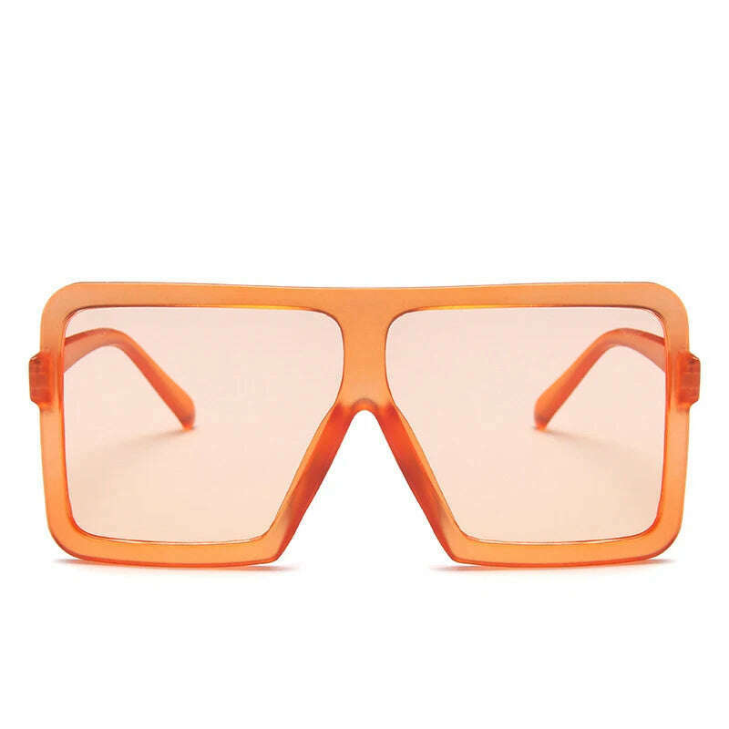 KIMLUD, OLOPKY 2022 Square Women Sunglasses Brand Designer Luxury Glasses Women/Men Oversized Eyewear Women Vintage Gafas De Sol Mujer, OrangerOranger, KIMLUD APPAREL - Womens Clothes
