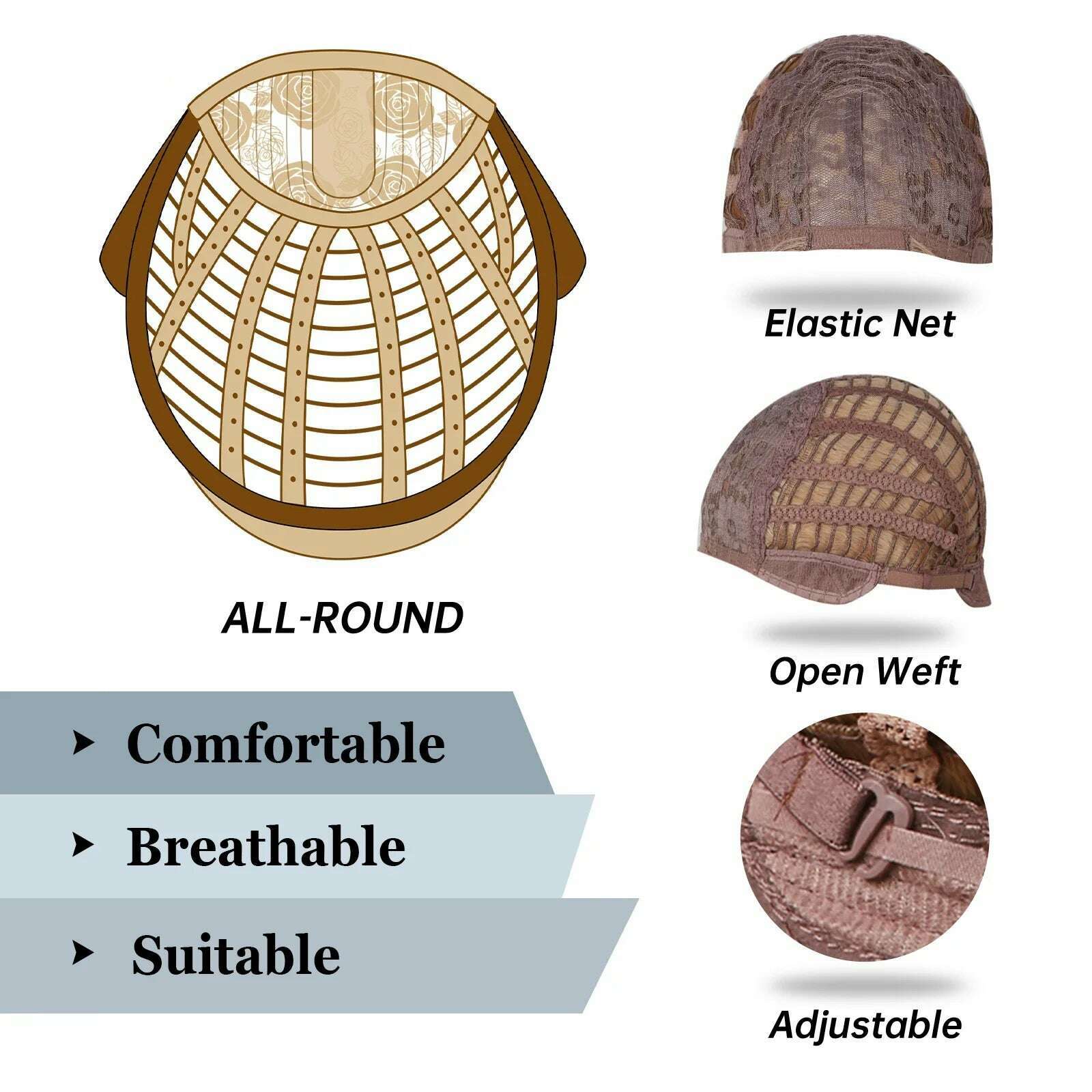 Ombre Red Brown Synthetic Wig with Bangs Long Wavy Copper Brown Women Wigs Natural Hair Cosplay Daily Use Wig Heat Resistant - KIMLUD