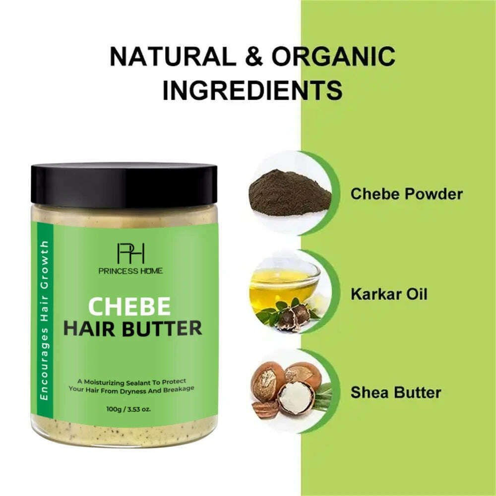 Organic Private Label 100g Anti Hair Loss Repairing Chebe Powder Moisturizing Hair Growth Shea Butter Chebe Hair Butter - KIMLUD