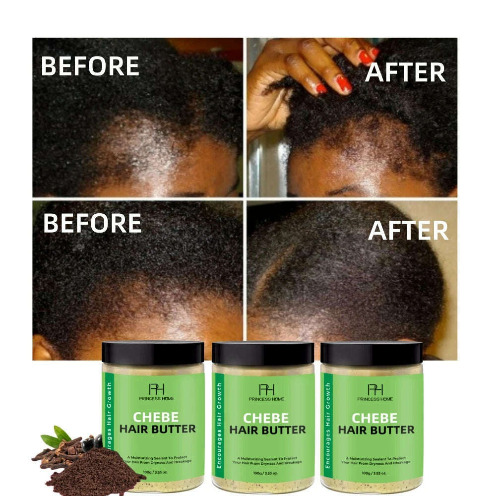 Organic Private Label 100g Anti Hair Loss Repairing Chebe Powder Moisturizing Hair Growth Shea Butter Chebe Hair Butter - KIMLUD