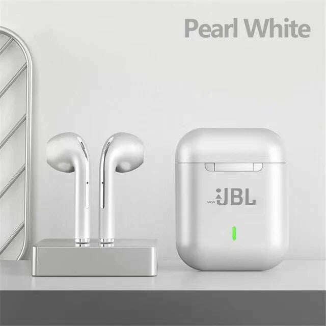 KIMLUD, Original For wwJBL J18 Headset Wireless Earphones Bluetooth Headphones True Stereo Sport Game TWS Earbuds In Ear With Mic Touch, white No box, KIMLUD APPAREL - Womens Clothes