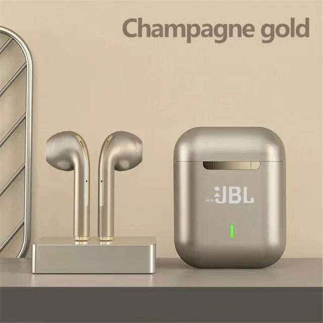 KIMLUD, Original For wwJBL J18 Headset Wireless Earphones Bluetooth Headphones True Stereo Sport Game TWS Earbuds In Ear With Mic Touch, Glod No box, KIMLUD APPAREL - Womens Clothes