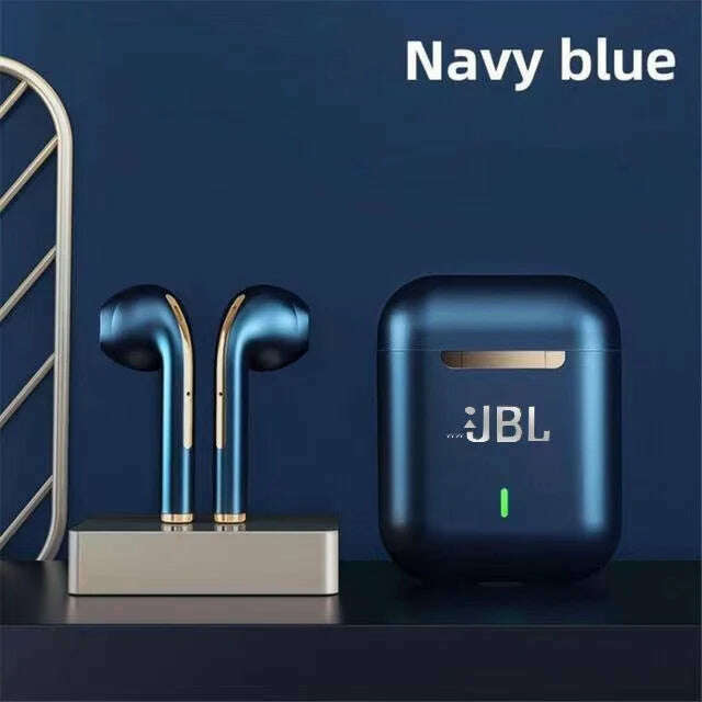 KIMLUD, Original For wwJBL J18 Headset Wireless Earphones Bluetooth Headphones True Stereo Sport Game TWS Earbuds In Ear With Mic Touch, Blue No box, KIMLUD APPAREL - Womens Clothes