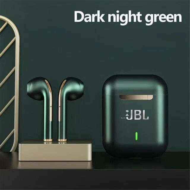 KIMLUD, Original For wwJBL J18 Headset Wireless Earphones Bluetooth Headphones True Stereo Sport Game TWS Earbuds In Ear With Mic Touch, Green No box, KIMLUD APPAREL - Womens Clothes