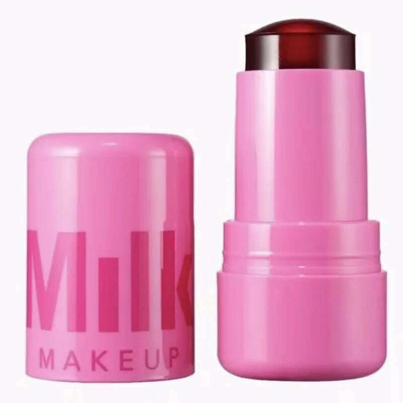 KIMLUD, Original Jelly Blush Stick Milk Makeup Lasting Brightens Facial Cheek Stick 3-in-1 Moisturizing Flash Lip Gloss Lip Gloss Face R, KIMLUD Womens Clothes