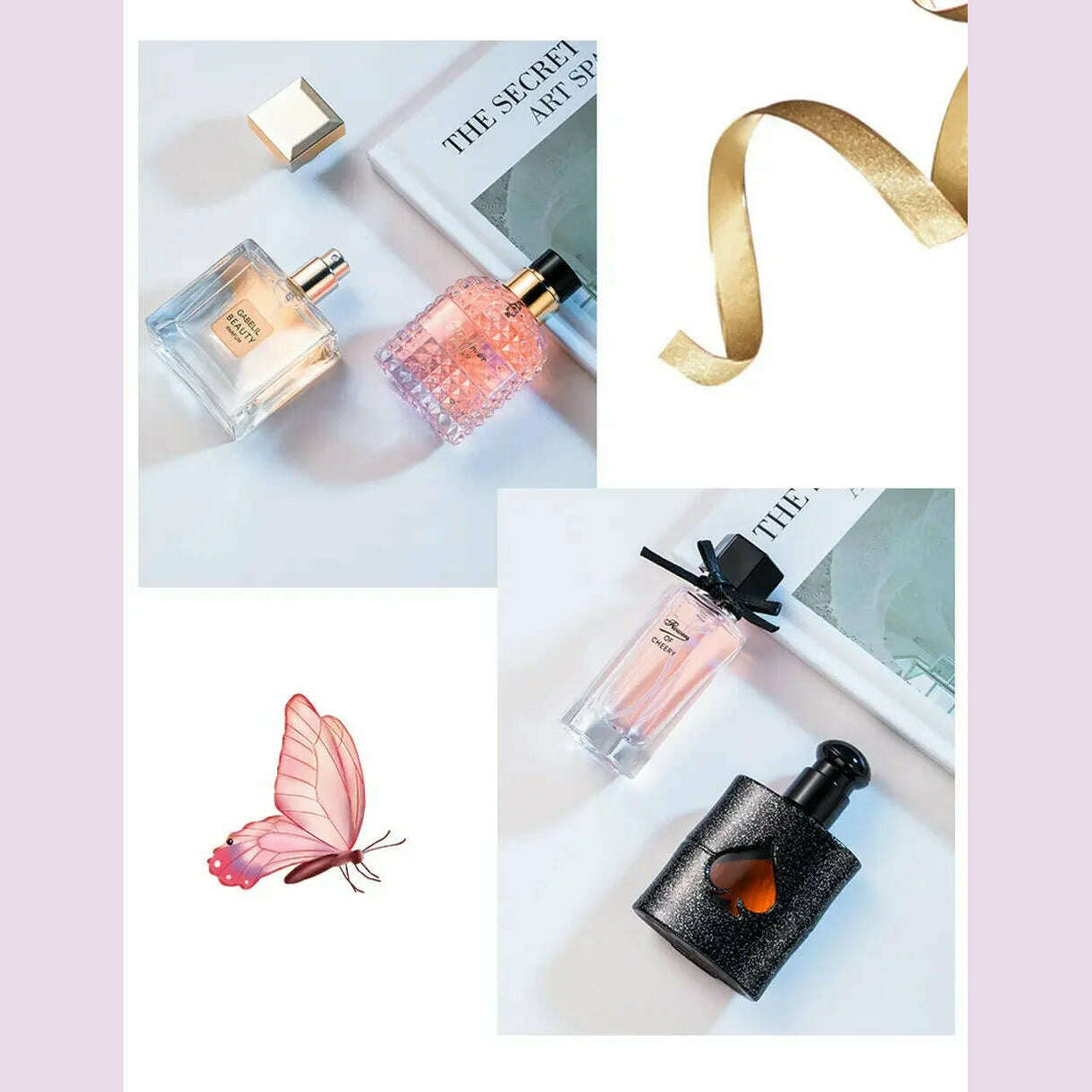 KIMLUD, Original Women Perfume 105ml Gift Box Four Piece Set Fresh Lasting Fragrance Eau De Parfum Plant Floral Scent Fresh Духи Женские, KIMLUD Womens Clothes