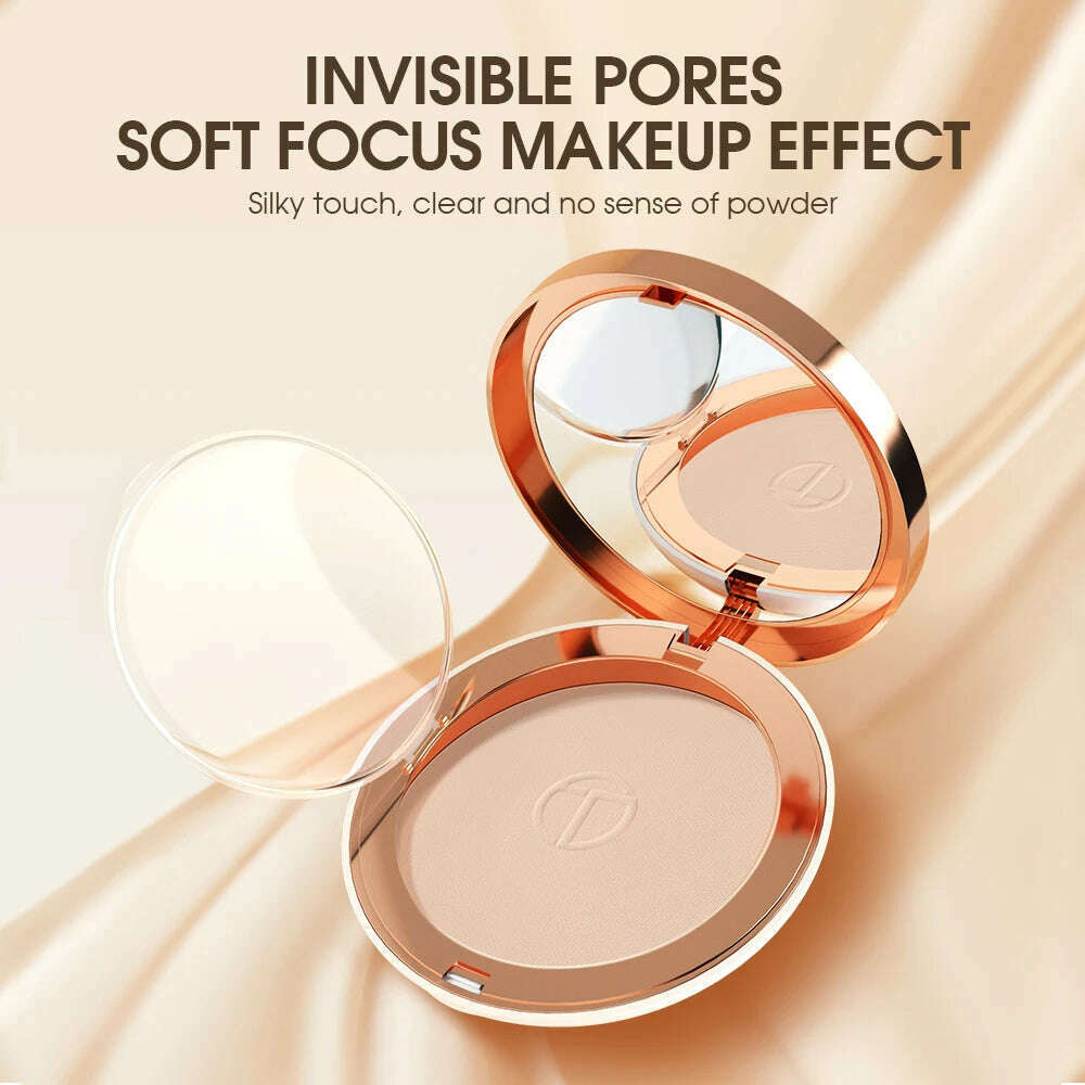 KIMLUD, O.TWO.O Face Setting Powder Cushion Compact Powder Oil-Control 3 Colors Matte Smooth Finish Concealer Makeup Pressed Powder, KIMLUD Womens Clothes