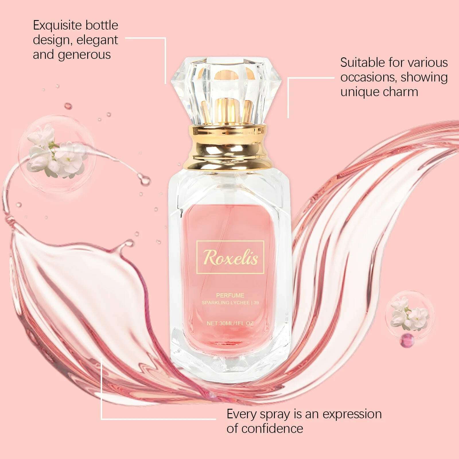 KIMLUD, Ouhoe 30ml Lychee Floral Scent Perfume Spray Charming Flirting Dating Light Fragrance Attract Floral Scent Pheromone Perfume, KIMLUD Womens Clothes