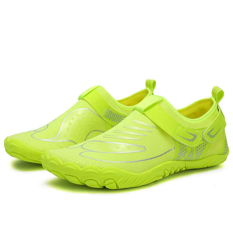 KIMLUD, Outdoor Sneakers Men Aqua Shoes Beach Sandal Summer Water Shoes Quick Dry River Upstream Breathable Hiking Wading River Sea, 35 / Green, KIMLUD APPAREL - Womens Clothes