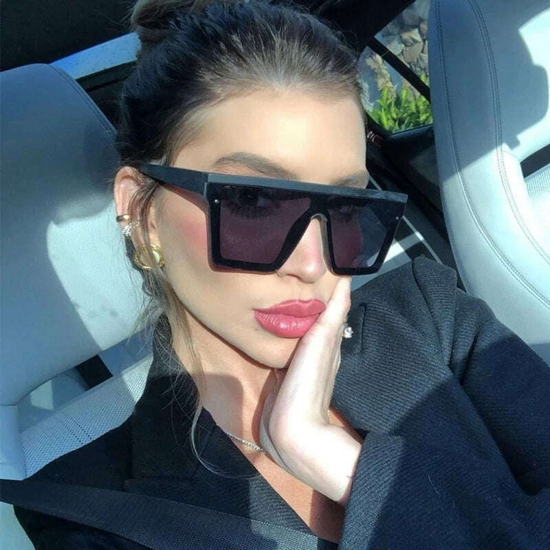 KIMLUD, OVOYAN 2022 Oversized Sunglasses Women Luxury Brand Sun Glasses For Women/Men High Quality Vintage Glasses Lentes De Sol Mujer, KIMLUD Womens Clothes