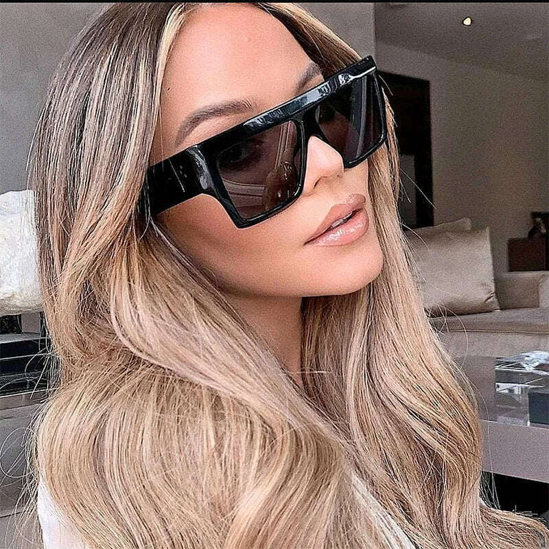 KIMLUD, OVOYAN 2022 Oversized Sunglasses Women Luxury Brand Sun Glasses For Women/Men High Quality Vintage Glasses Lentes De Sol Mujer, KIMLUD Womens Clothes