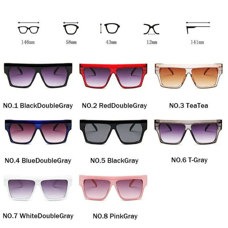 KIMLUD, OVOYAN 2022 Oversized Sunglasses Women Luxury Brand Sun Glasses For Women/Men High Quality Vintage Glasses Lentes De Sol Mujer, KIMLUD Womens Clothes