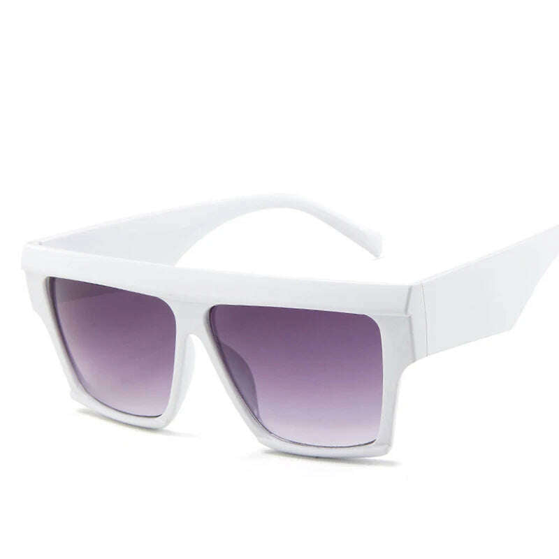 KIMLUD, OVOYAN 2022 Oversized Sunglasses Women Luxury Brand Sun Glasses For Women/Men High Quality Vintage Glasses Lentes De Sol Mujer, WhiteDoubleGray / Other, KIMLUD APPAREL - Womens Clothes