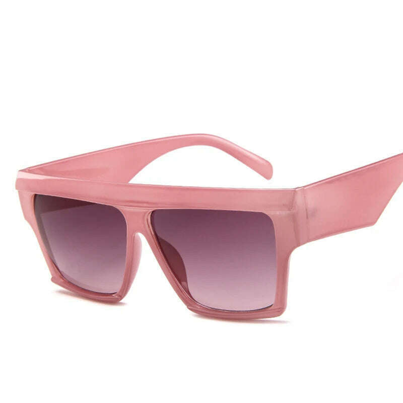 KIMLUD, OVOYAN 2022 Oversized Sunglasses Women Luxury Brand Sun Glasses For Women/Men High Quality Vintage Glasses Lentes De Sol Mujer, PinkDoubleGray / Other, KIMLUD APPAREL - Womens Clothes