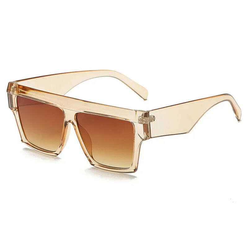 KIMLUD, OVOYAN 2022 Oversized Sunglasses Women Luxury Brand Sun Glasses For Women/Men High Quality Vintage Glasses Lentes De Sol Mujer, T-DoubleTea / Other, KIMLUD APPAREL - Womens Clothes