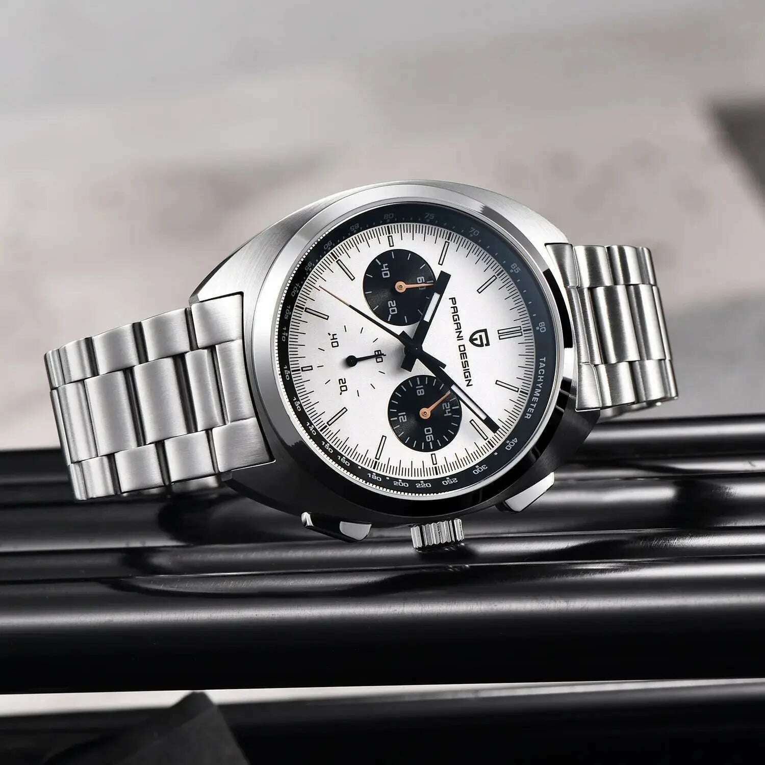 KIMLUD, PAGANI DESIGN Panda Dial Men Watches Luxury Quartz Watch For Men Japan VK63 Sport Chronograph Sapphire glass Wristwatch 2024 New, KIMLUD Womens Clothes