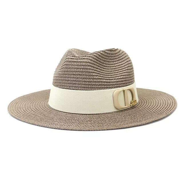 Panama Jazz Cap Summer Hats For Women Men New Colorful Sun Hat Outdoor Straw Hat Sun Protection Beach Hat Unisex Straw Hat 2022 - KIMLUD