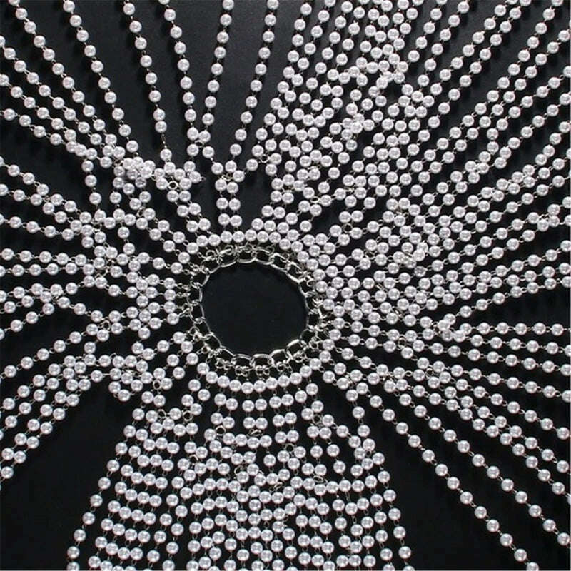 Pearls Tassels Headdress Fashionable Headwear Elegant Bridal Head Chain Hat Ornament Embellished Accessory for Head - KIMLUD