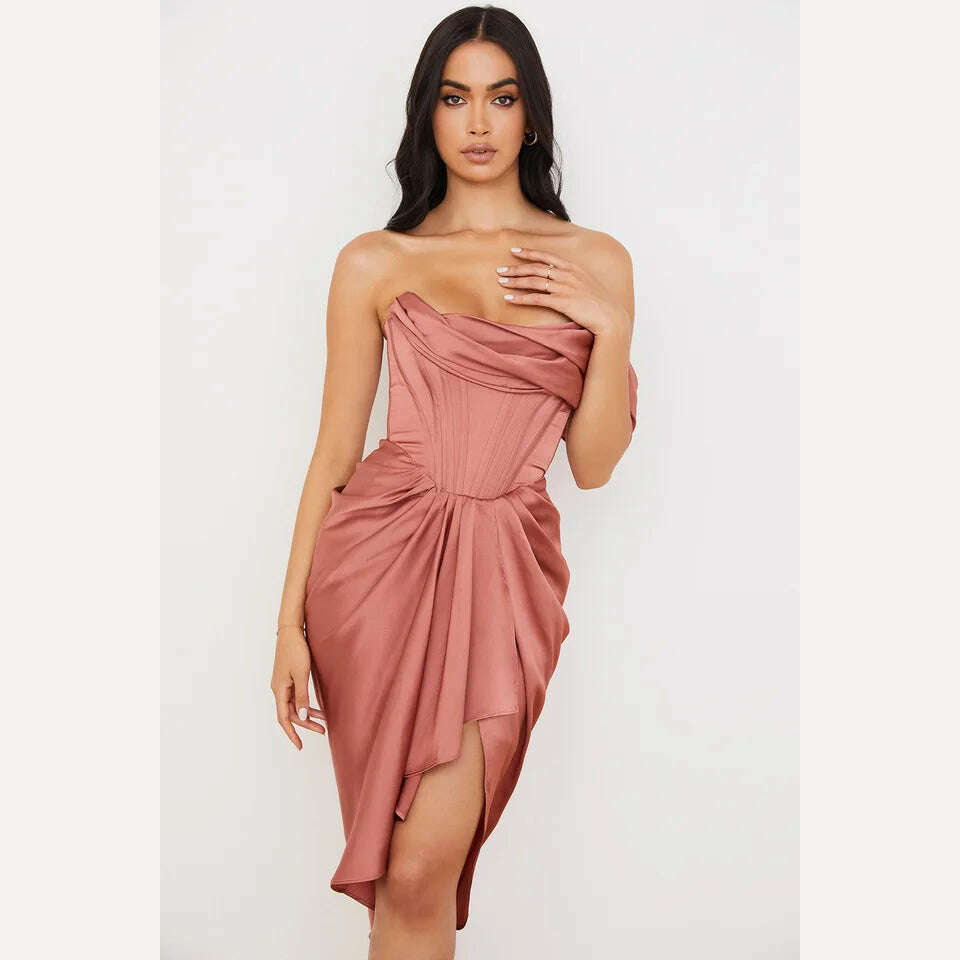 KIMLUD, Peling Elegant Party Dresses for Women 2023 Prom Dress Sleeveless Bodycon Evening Dresses Sexy Party Dress Nightclub Vestidos, KIMLUD Womens Clothes