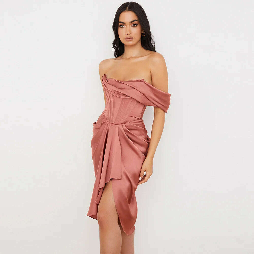 KIMLUD, Peling Elegant Party Dresses for Women 2023 Prom Dress Sleeveless Bodycon Evening Dresses Sexy Party Dress Nightclub Vestidos, KIMLUD Womens Clothes