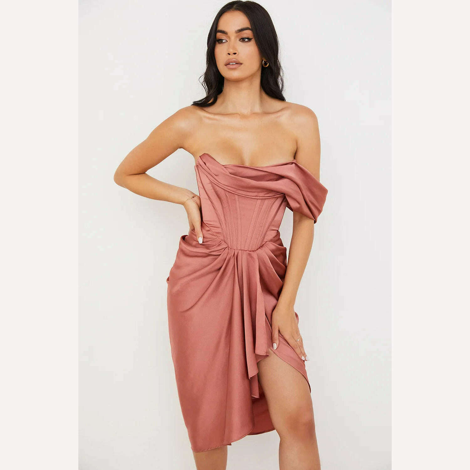 KIMLUD, Peling Elegant Party Dresses for Women 2023 Prom Dress Sleeveless Bodycon Evening Dresses Sexy Party Dress Nightclub Vestidos, KIMLUD Womens Clothes