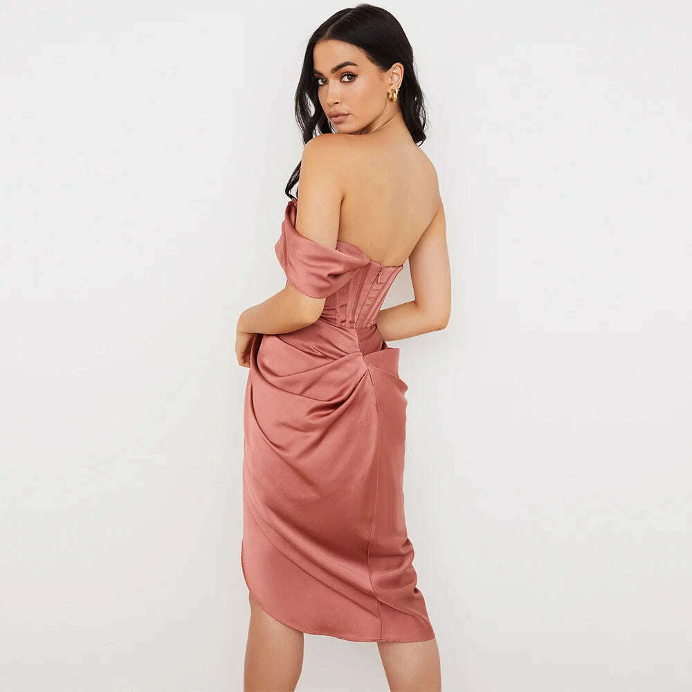KIMLUD, Peling Elegant Party Dresses for Women 2023 Prom Dress Sleeveless Bodycon Evening Dresses Sexy Party Dress Nightclub Vestidos, KIMLUD Womens Clothes