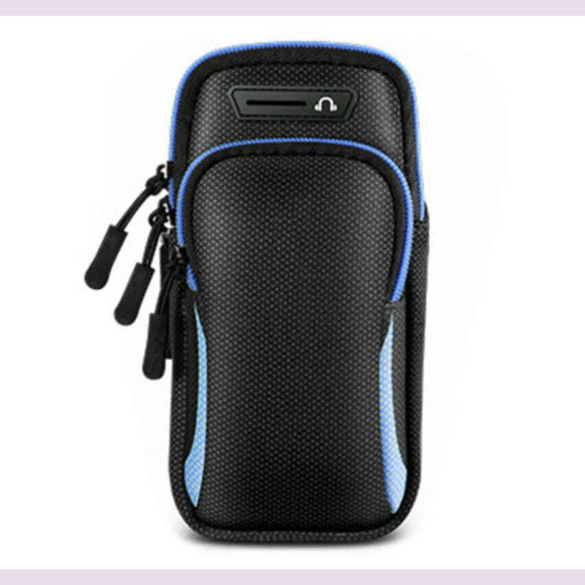 Phone Arm Bag with Headphone Jack Waterproof Breathable Sports Running Bag Gym Mobile Phone Holder - KIMLUD