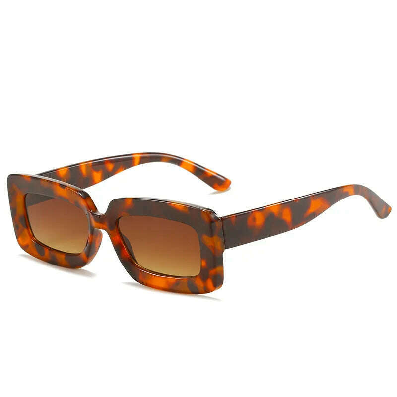 Pink Purple Square Sunglasses Women Small Frame Jelly Color Sun Glasses UV400 Protection Shades Party Decoration Female Eyewear - KIMLUD