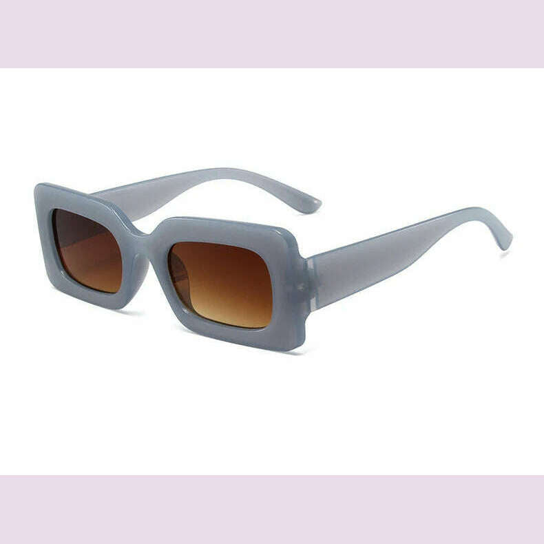 Pink Purple Square Sunglasses Women Small Frame Jelly Color Sun Glasses UV400 Protection Shades Party Decoration Female Eyewear - KIMLUD