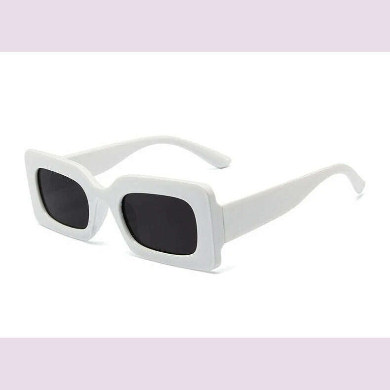Pink Purple Square Sunglasses Women Small Frame Jelly Color Sun Glasses UV400 Protection Shades Party Decoration Female Eyewear - KIMLUD