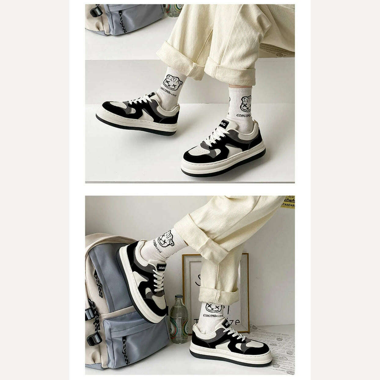 KIMLUD, Platform Sports Shoes Woman Flat Female Sneakers Women Black Fashion Tennis Spring Casual Vulcanize Shoes New In Spring Summer, KIMLUD Womens Clothes