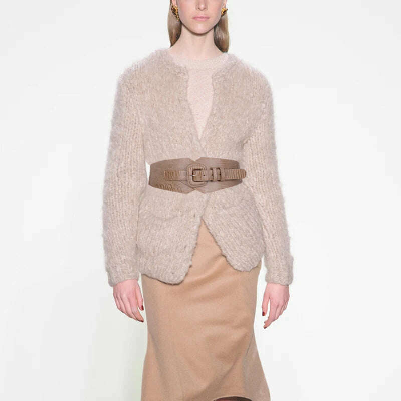 Plus Size Corset Belt Female Designer Belts For Women Dresses Wide Stretch Cummerbunds Elastic Ceinture Femme Big Waistband - KIMLUD