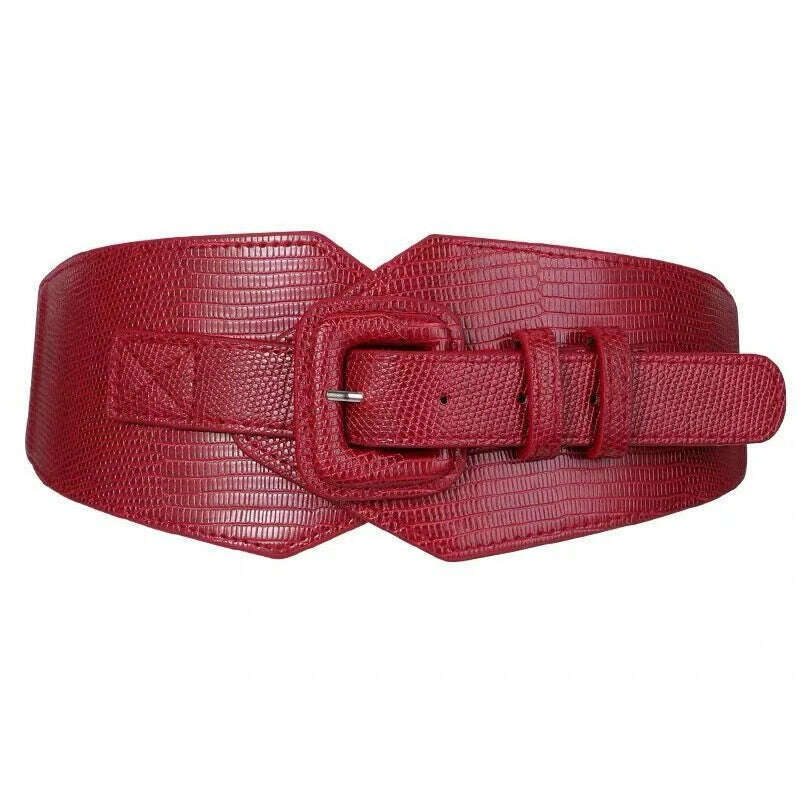 Plus Size Corset Belt Female Designer Belts For Women Dresses Wide Stretch Cummerbunds Elastic Ceinture Femme Big Waistband - KIMLUD