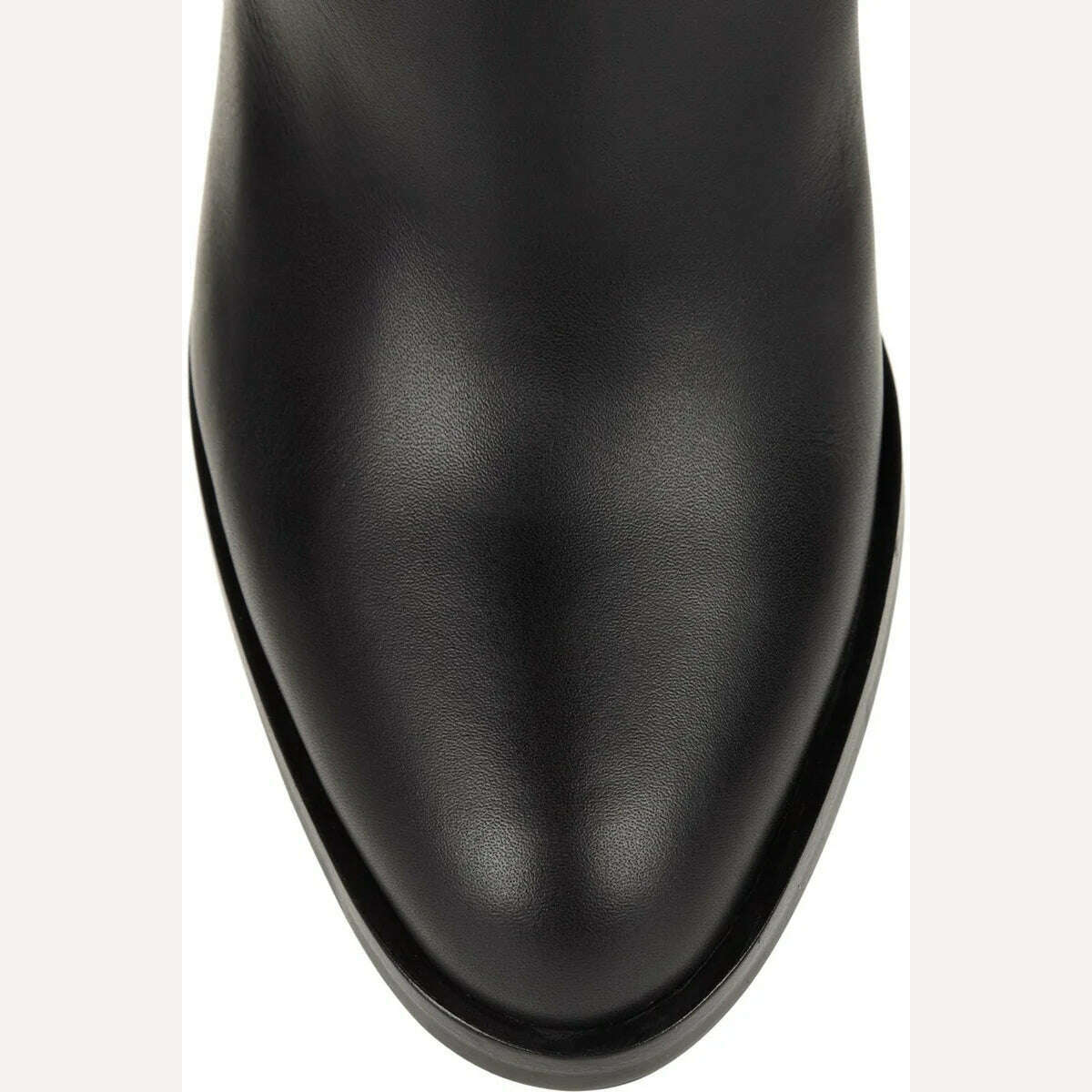 KIMLUD, plus size fashion autumn winter warm short plush boots women over the knee high heels boots black leather female high heel shoes, KIMLUD Womens Clothes