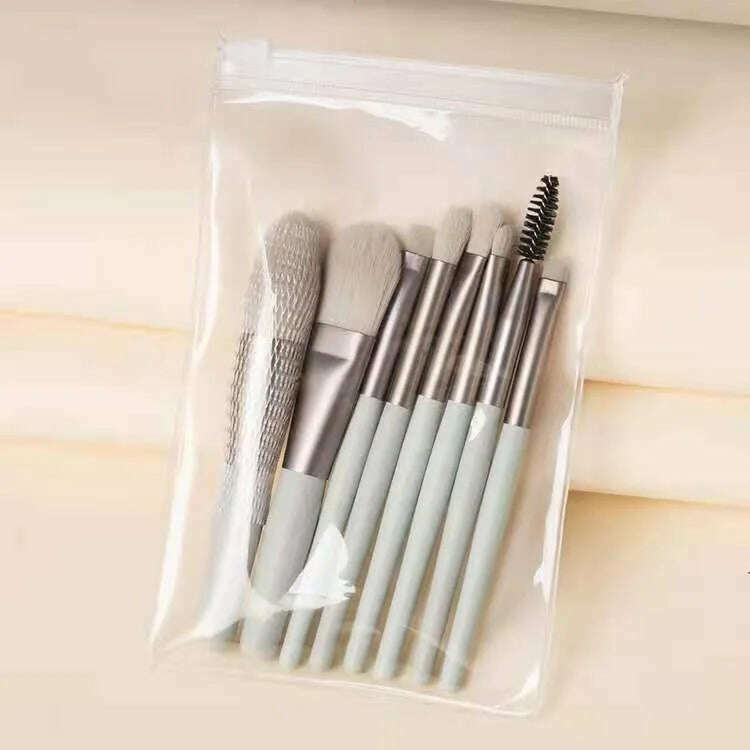 KIMLUD, Portable 8Pcs Eyeshadow Foundation Blending Makeup Brush Soft Fluffy Cosmetics Concealer Makeup Brush Professional Make Up Tool, KIMLUD Womens Clothes