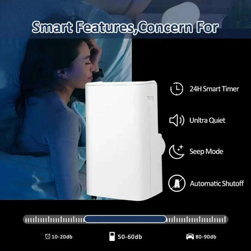KIMLUD, Portable air conditioner home smart 12000 btu standing aircon room mobile air conditioners, KIMLUD Womens Clothes