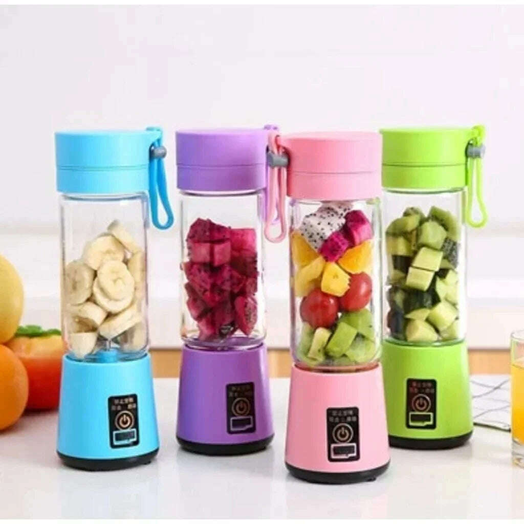 KIMLUD, Portable Mini Blender for Shakes and Smoothies Rechargeable USB 380ML Traveling Fruit Juicer Cup Hand Fruit Blender Juicing Cup, KIMLUD Womens Clothes