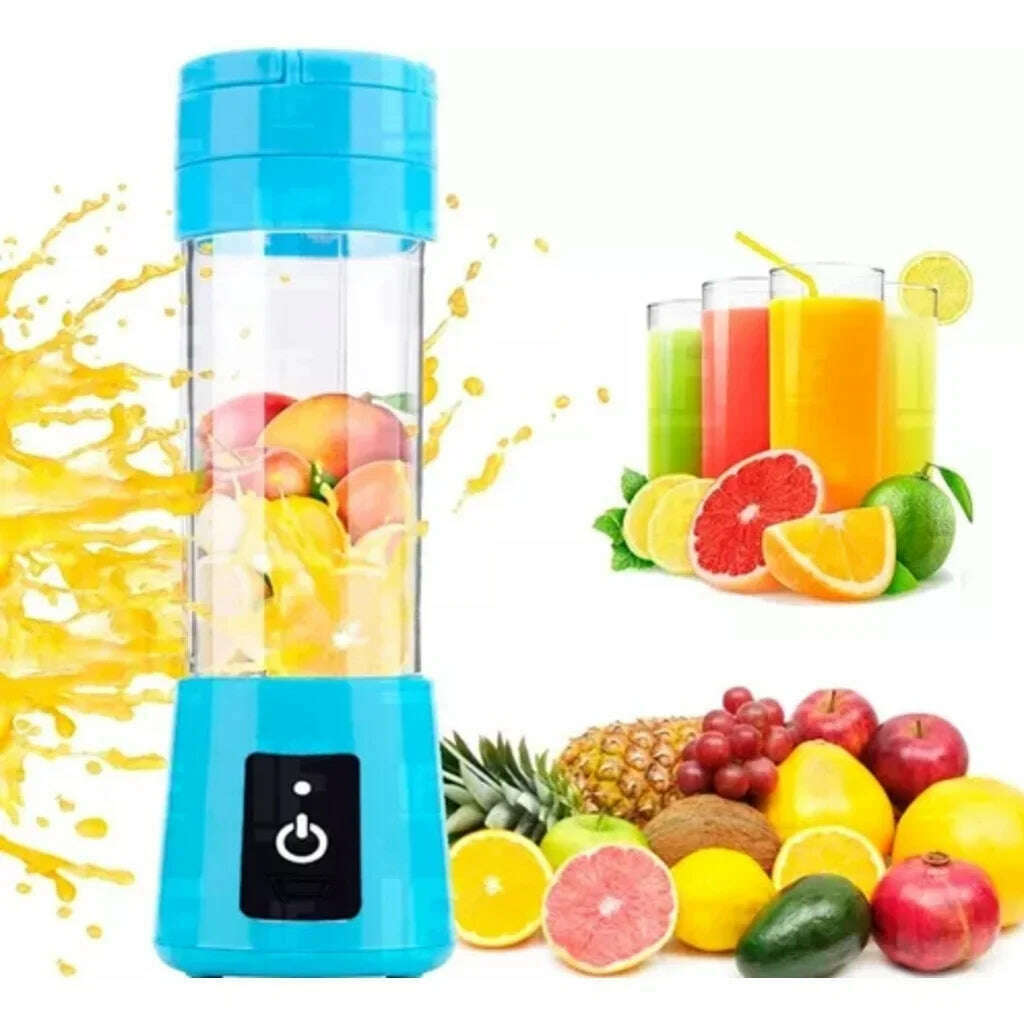 KIMLUD, Portable Mini Blender for Shakes and Smoothies Rechargeable USB 380ML Traveling Fruit Juicer Cup Hand Fruit Blender Juicing Cup, KIMLUD Womens Clothes